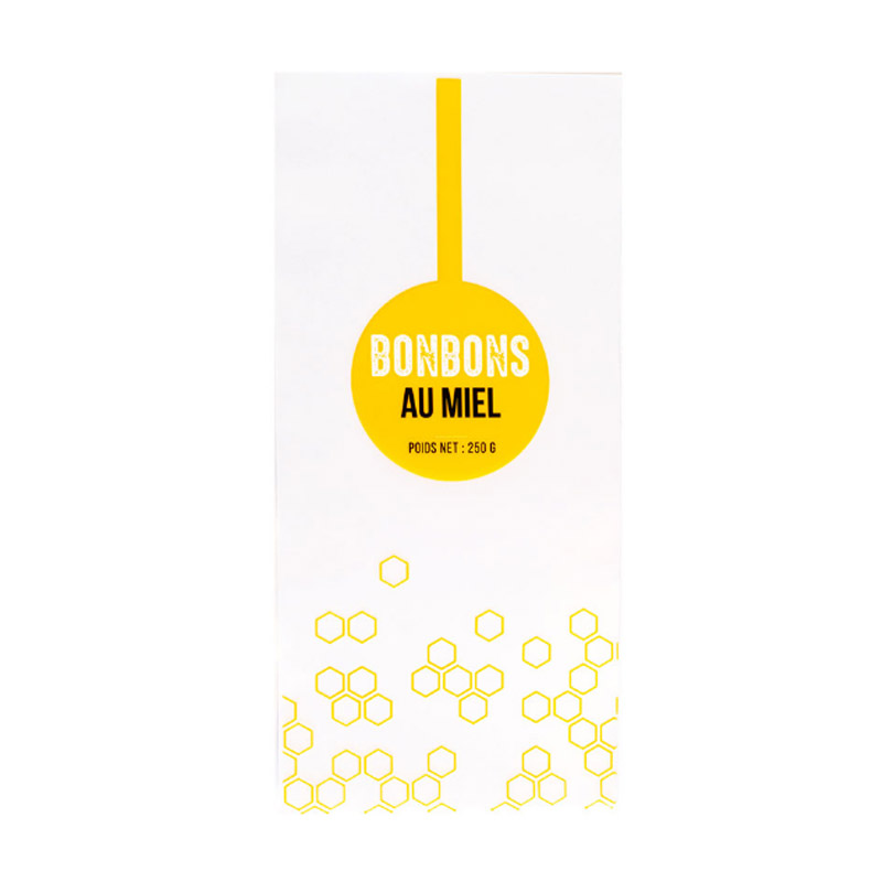 SAC BONBONS AU MIEL 250GR (liasse de 100)