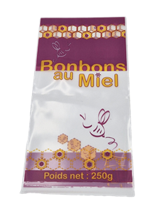 SAC BONBONS AU MIEL 250GR (liasse de 100)