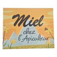 PANNEAU "MIEL" VERT 50x40