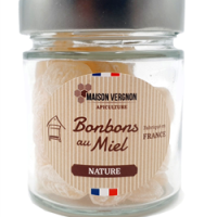 POT DE BONBONS AU MIEL NATURE à l'unité 125g