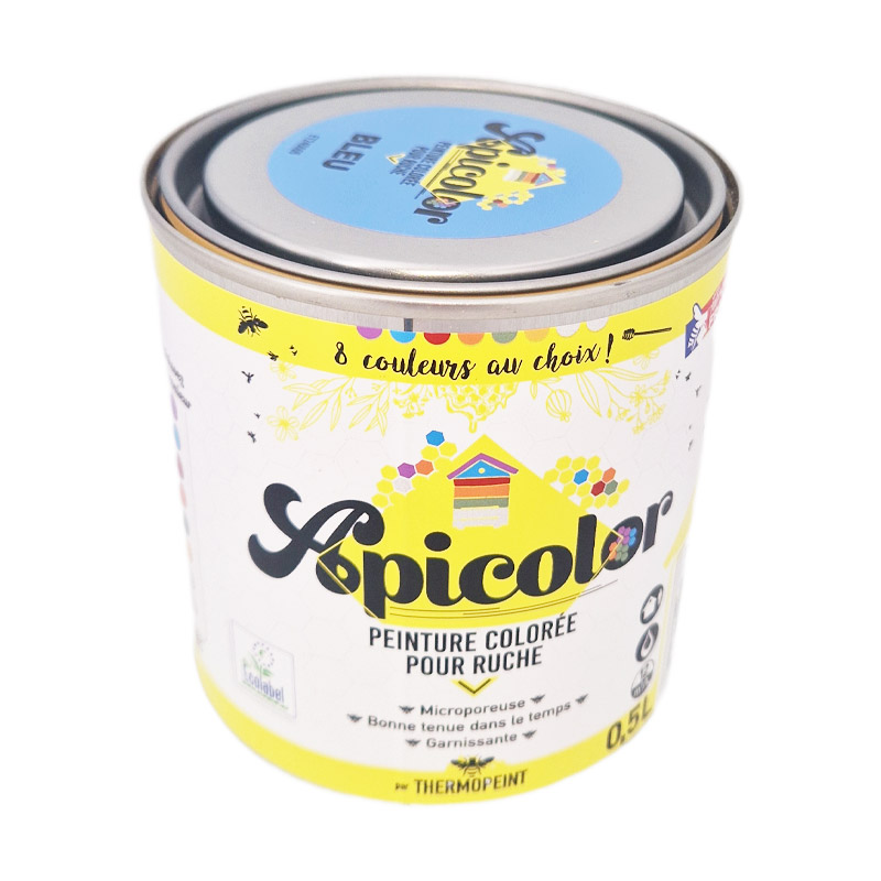 PEINTURE RUCHE BLEUE