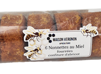 NONNETTE FOURREES A L'ABRICOT (sachet de 200g)
