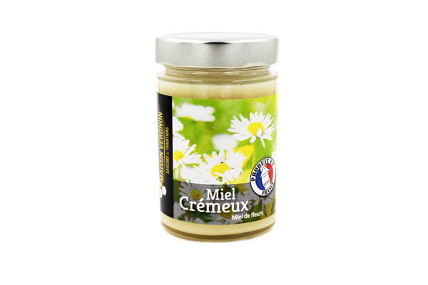 POT DE MIEL DE FLEURS CREMEUX DE FRANCE à l'unité 375g