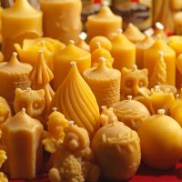 Bougies en cire d'abeille