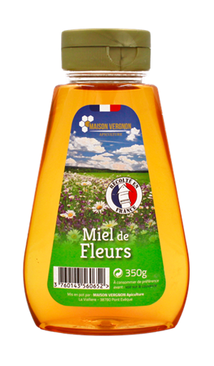 SQUEEZER DE MIEL DE FLEURS DE FRANCE à l'unité 350g